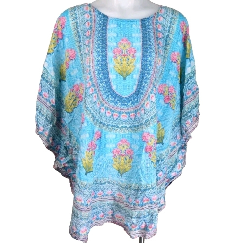 Tolani Collection Narissa Floral Printed Top View 2
